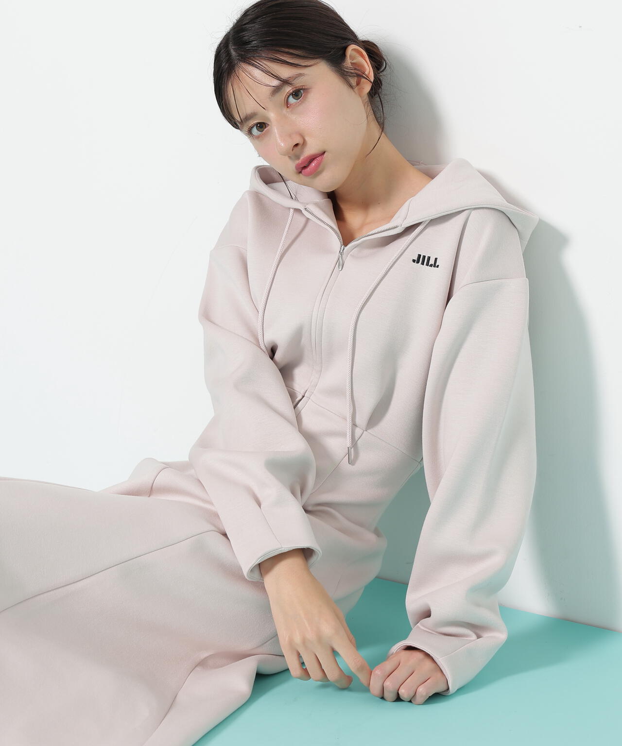 ダイバーフーディーロングワンピース