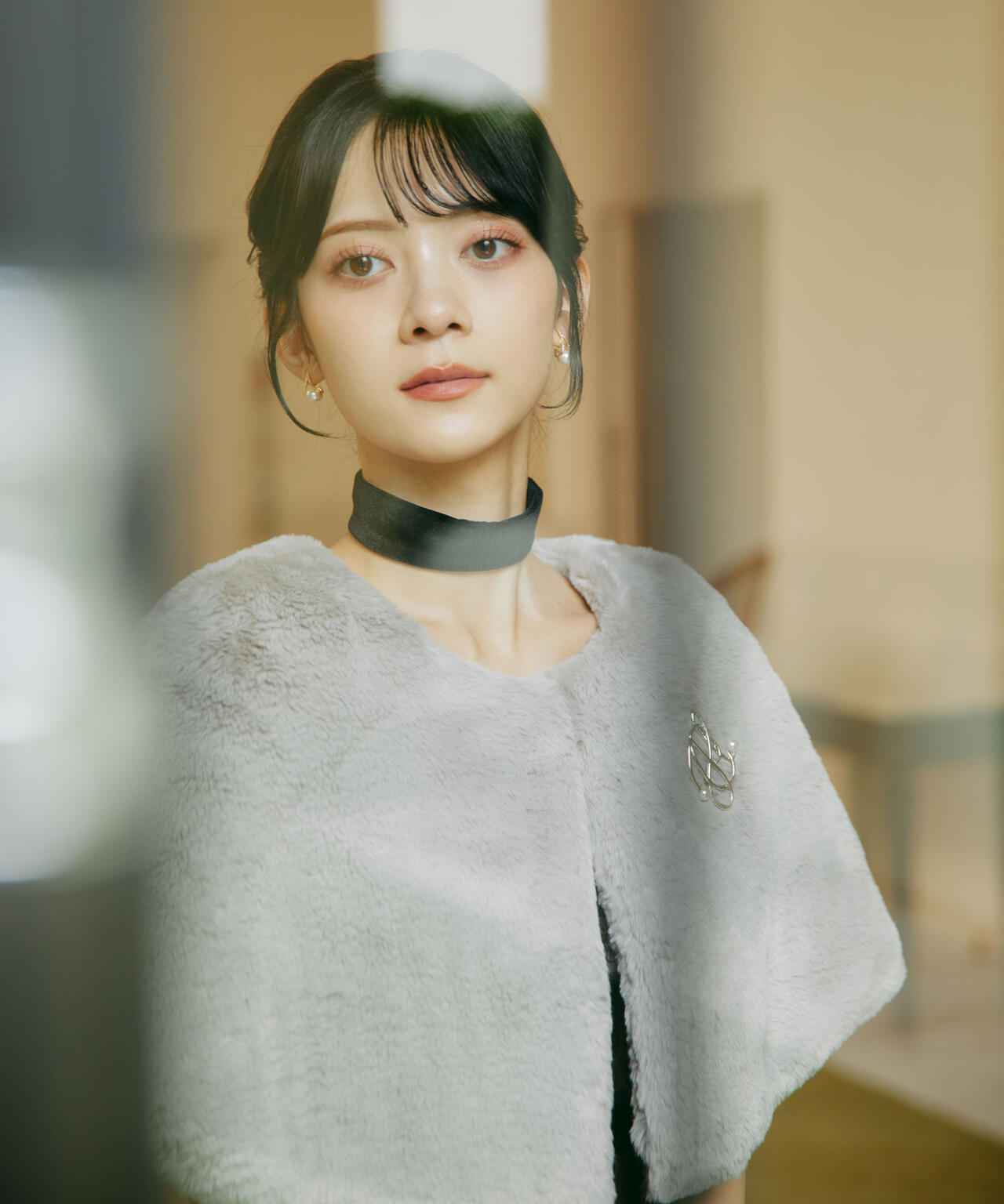 <mikuさんコラボ>フェイクファーケープ