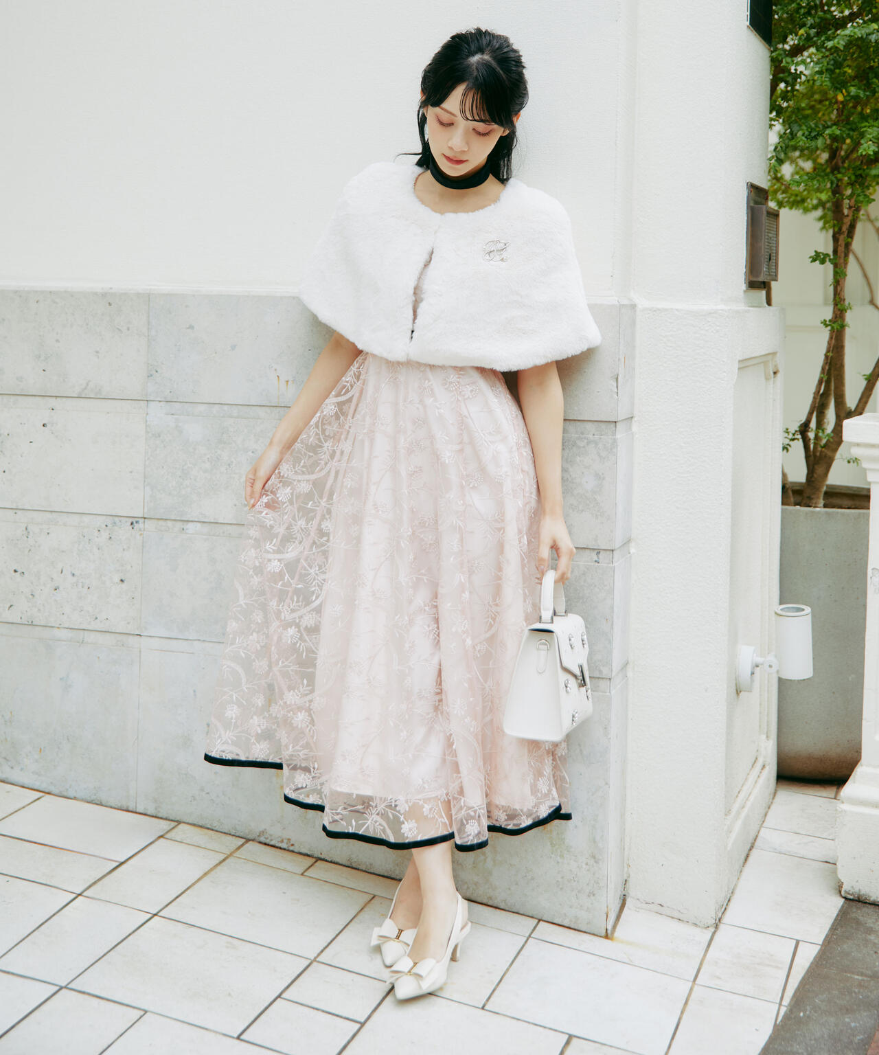 <mikuさんコラボ>フェイクファーケープ