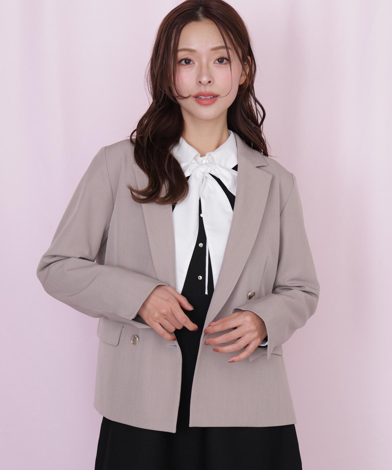 <セットアップ対応>ベーシックツイルジャケット