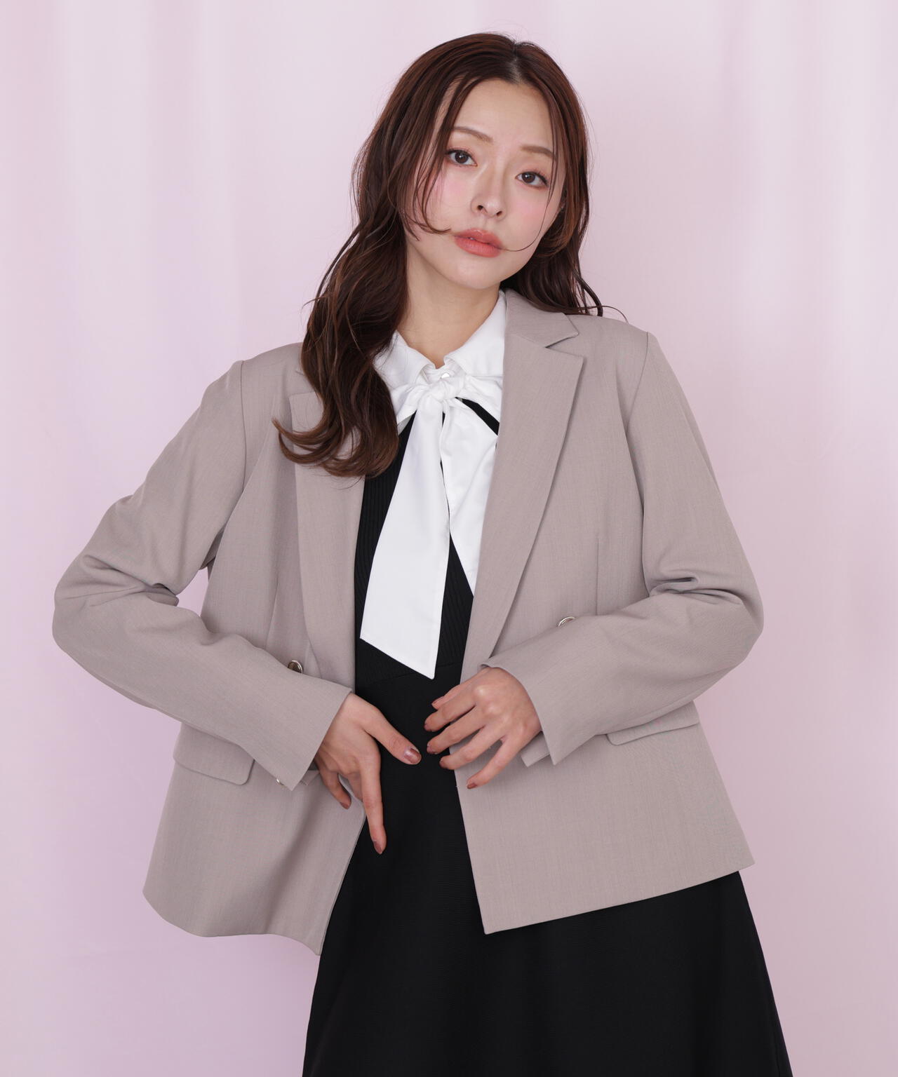 <セットアップ対応>ベーシックツイルジャケット