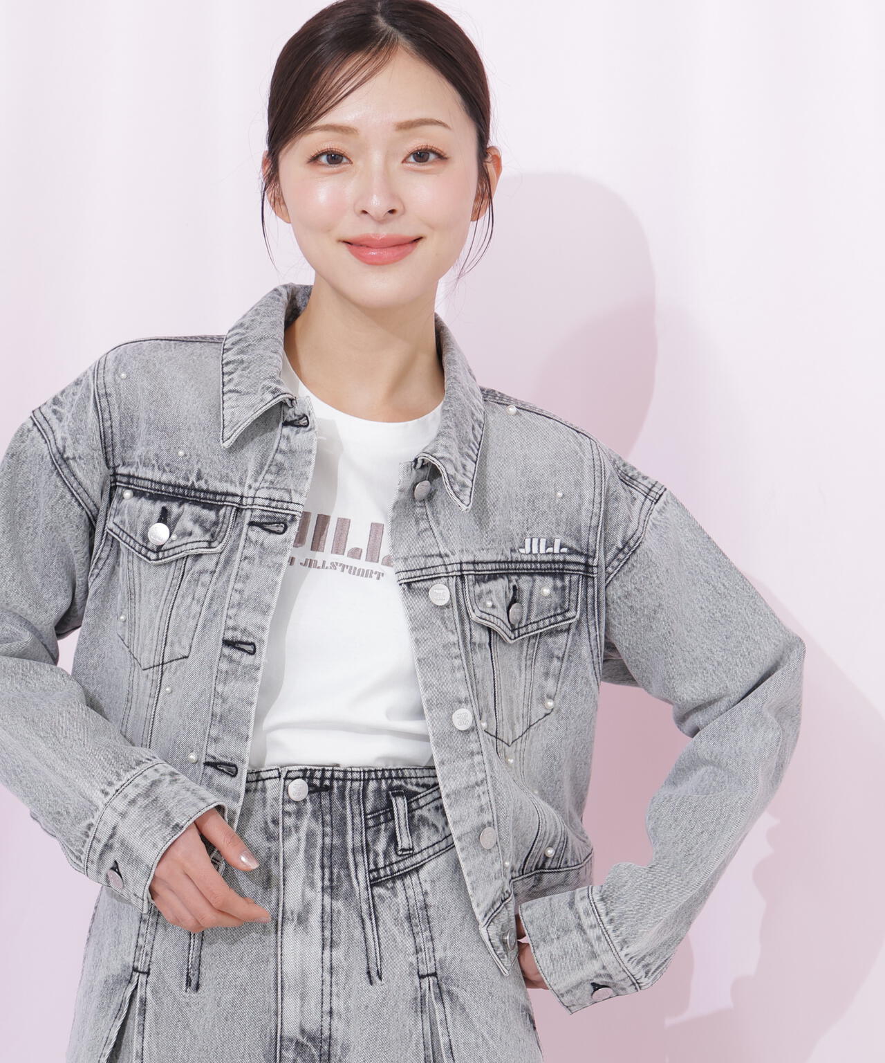 構築パネルデニムジャケット