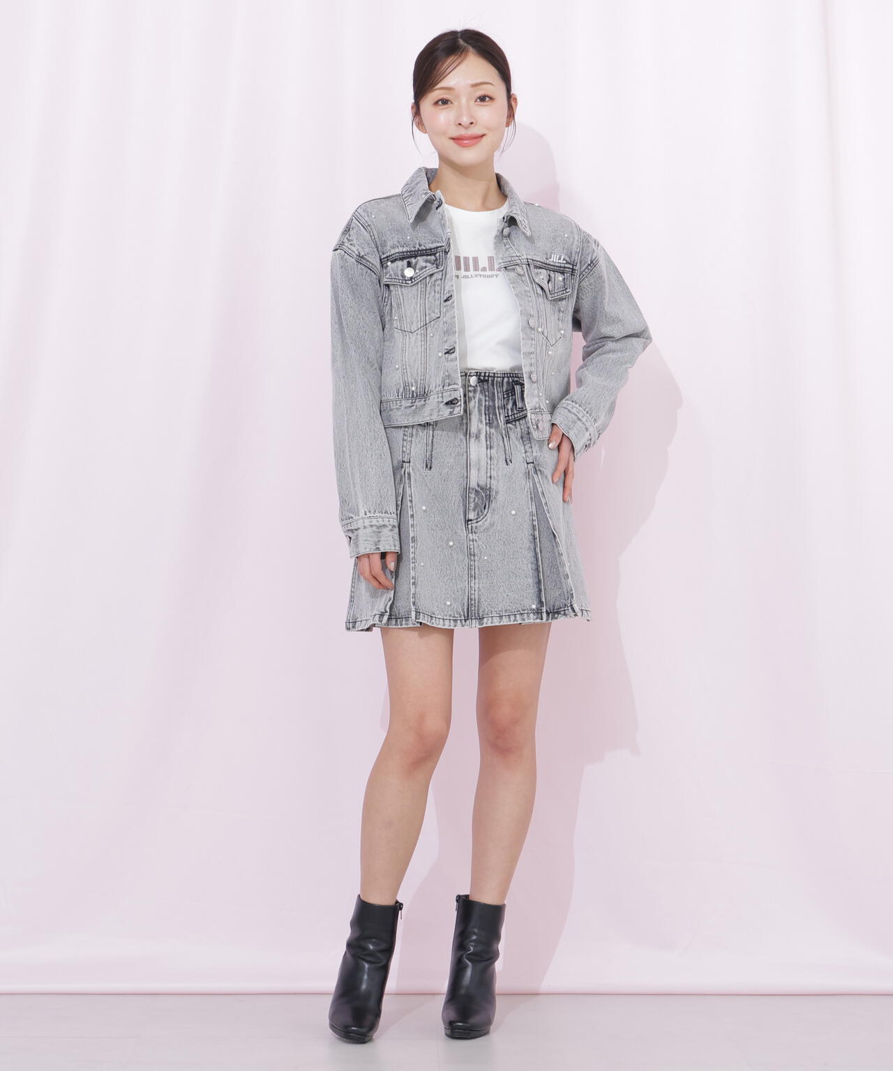 構築パネルデニムジャケット