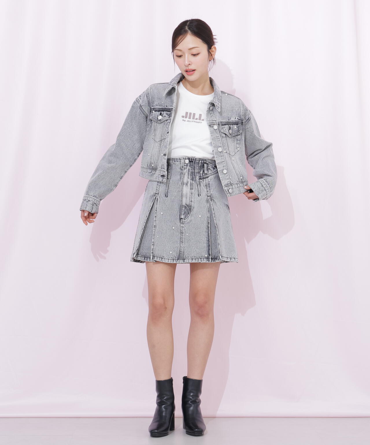 構築パネルデニムジャケット