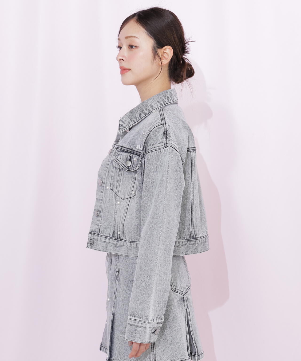 構築パネルデニムジャケット