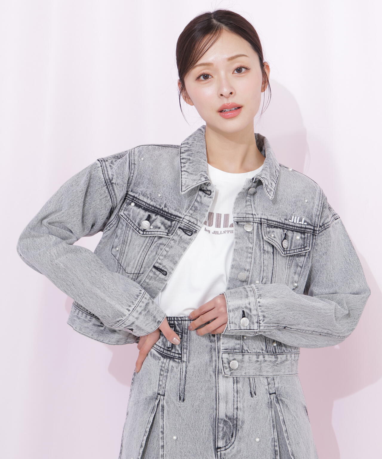 構築パネルデニムジャケット