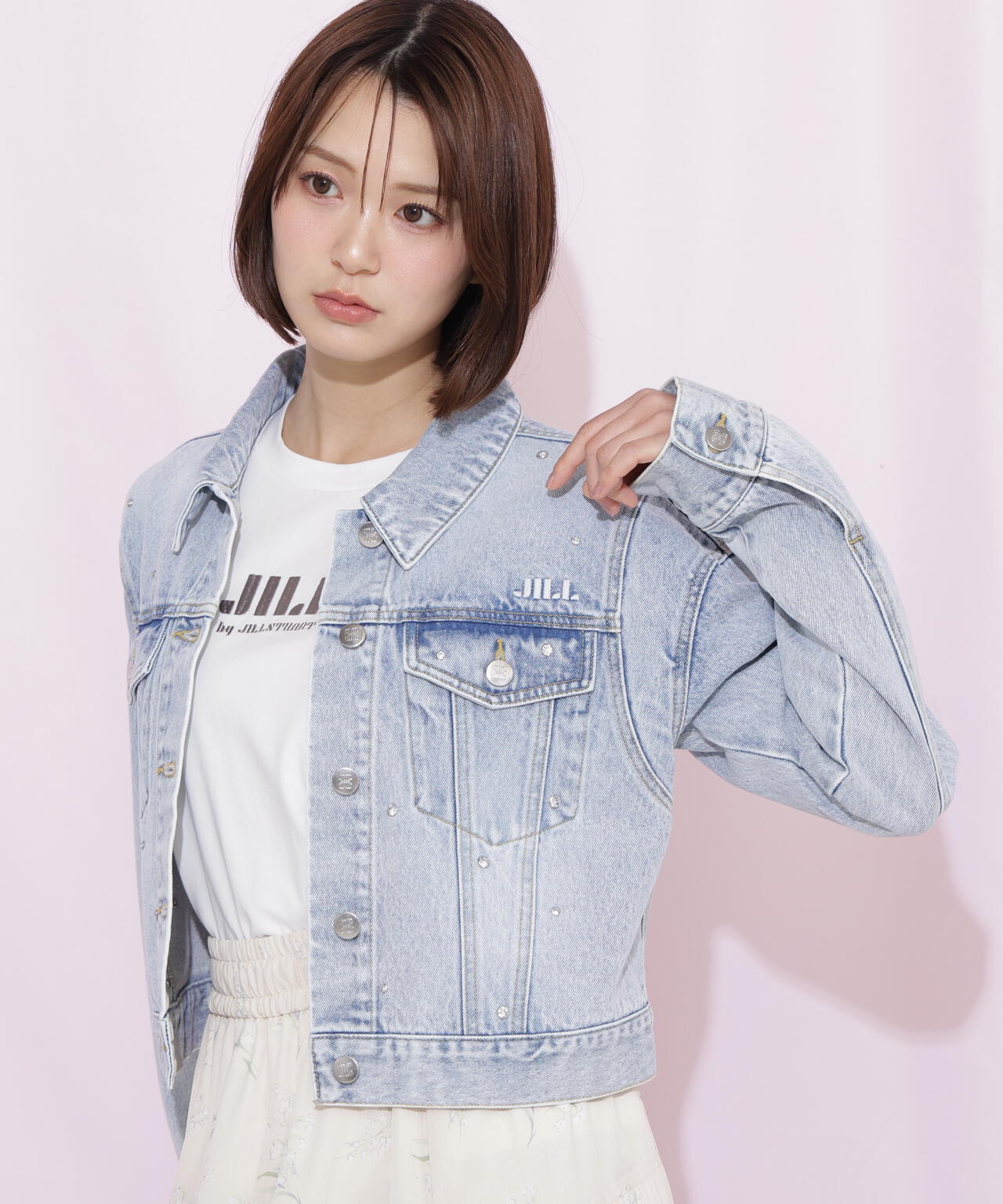 構築パネルデニムジャケット