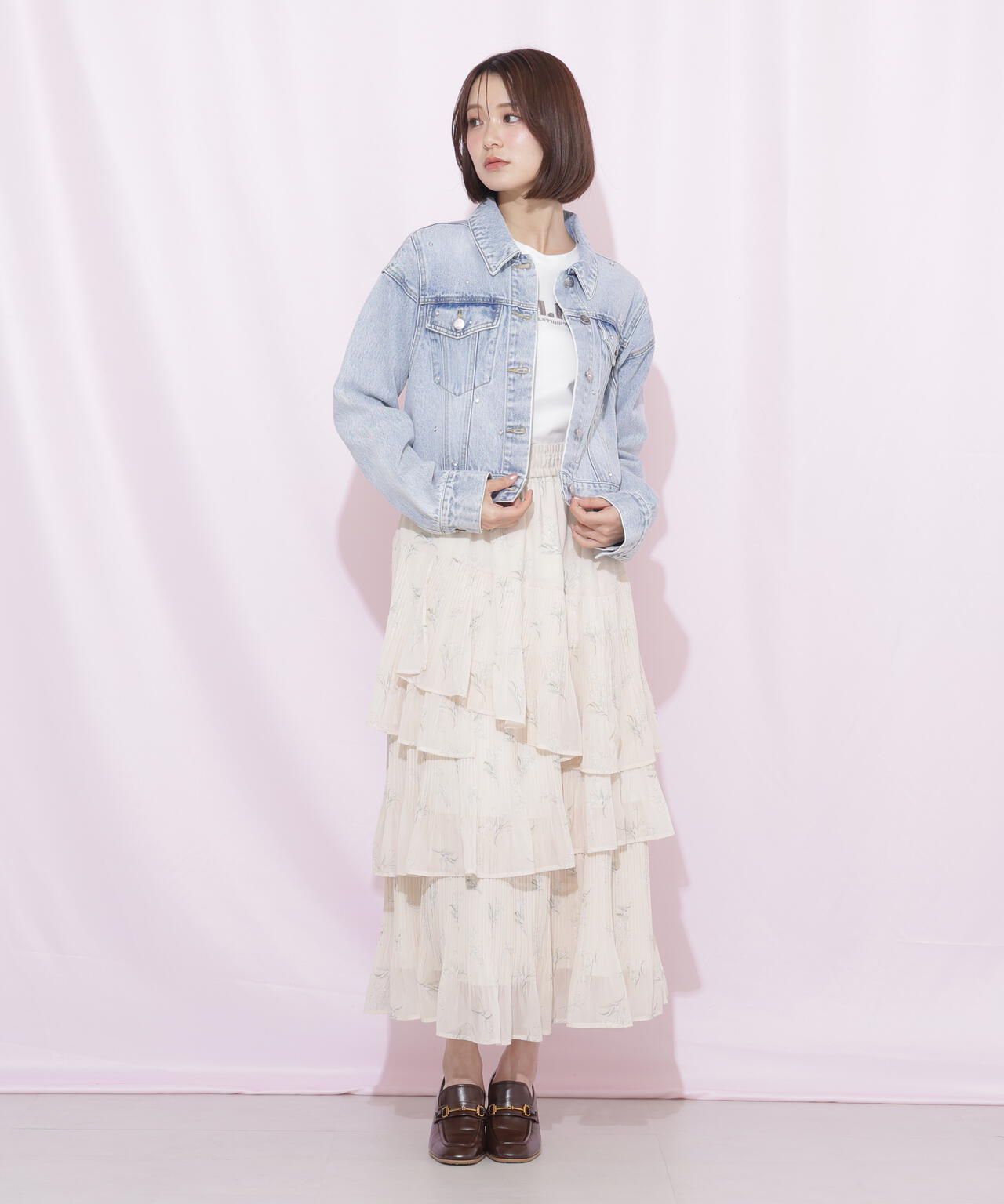 構築パネルデニムジャケット