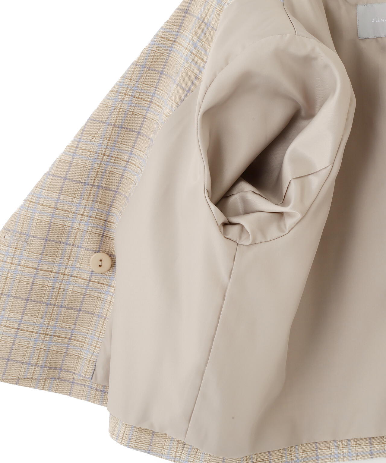 セットアップ対応ショート丈テーラードジャケット