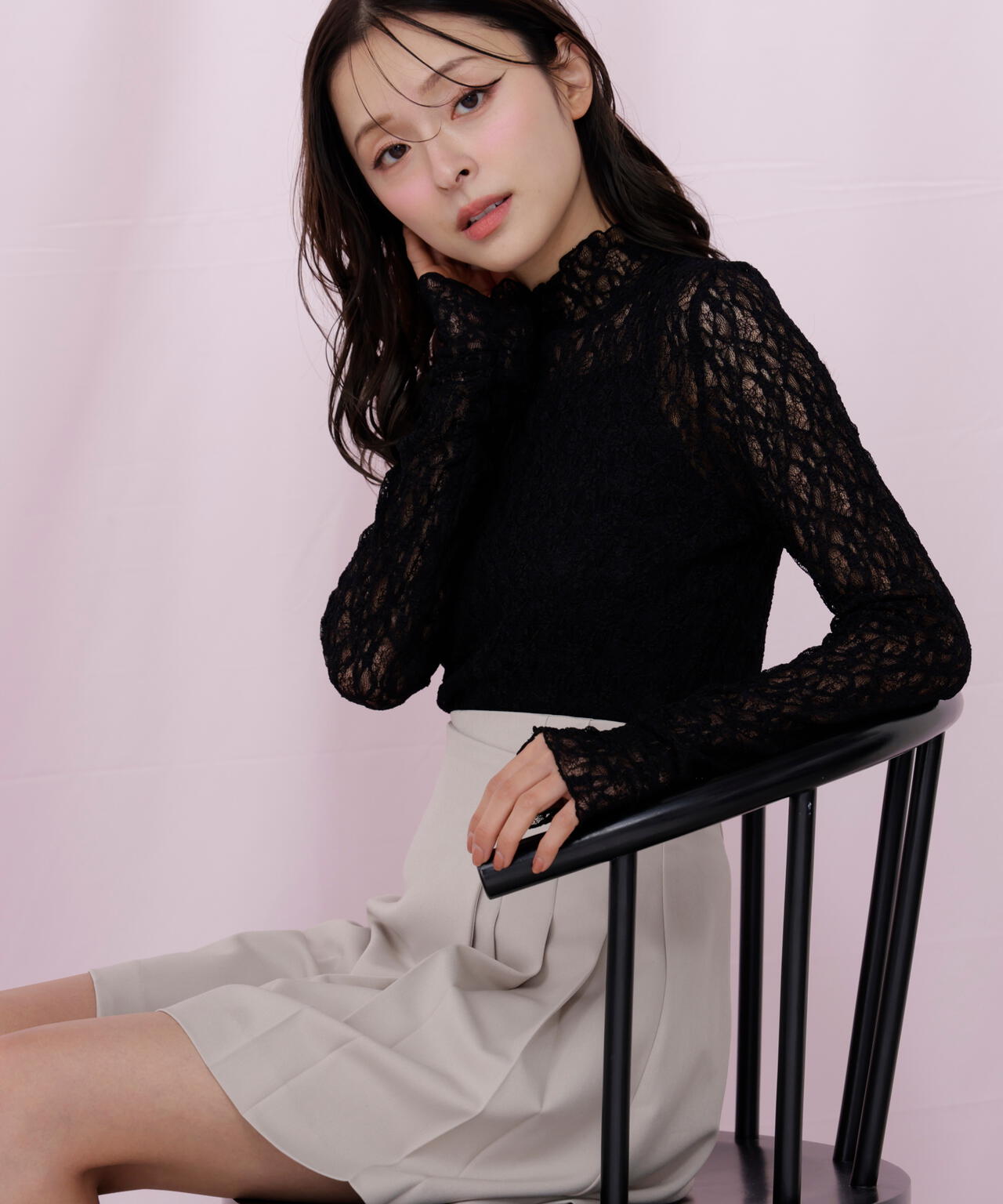 レースカットソートップス