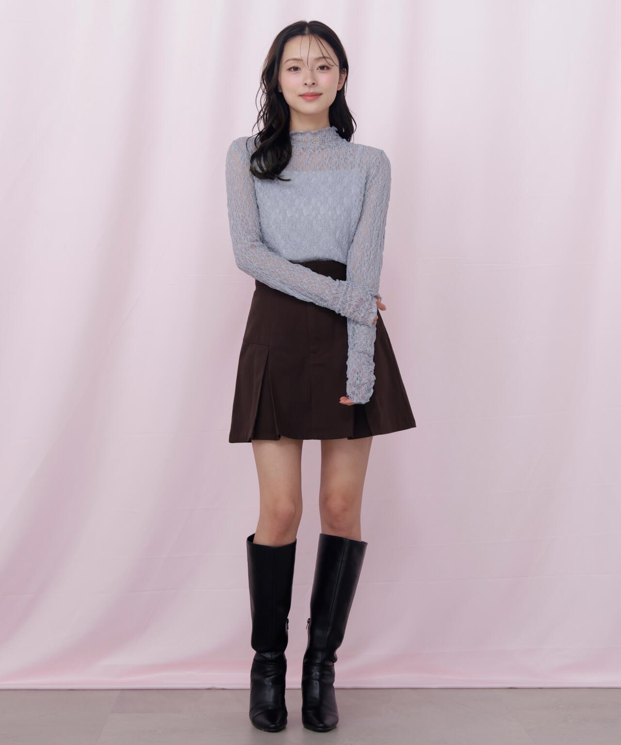 レースカットソートップス