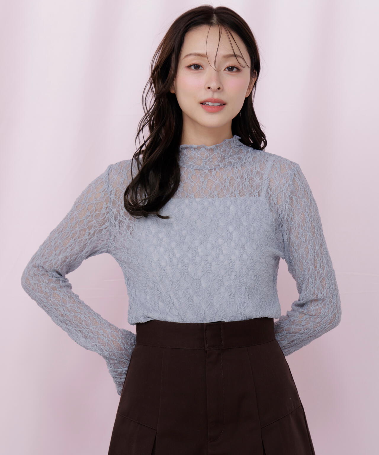 レースカットソートップス