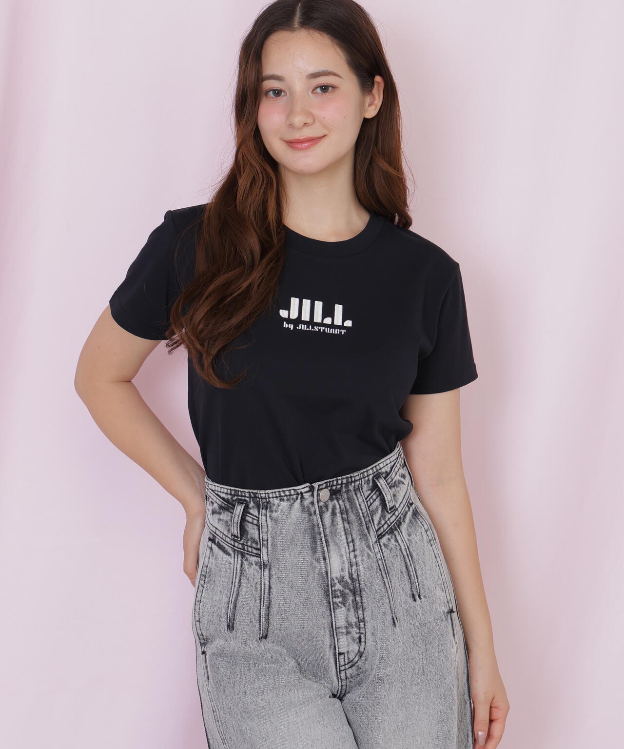 刺繍ロゴTシャツオーガニックコットン