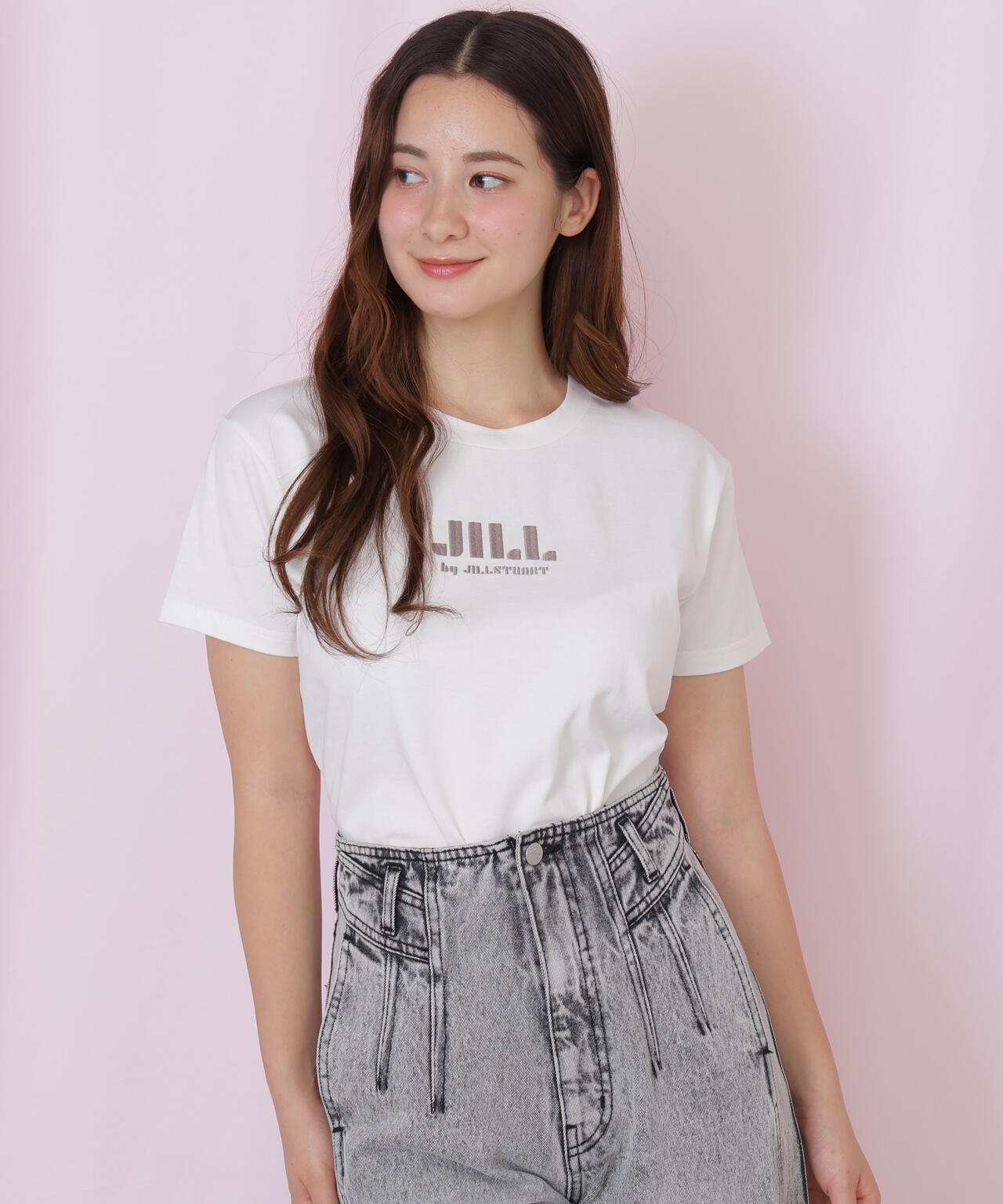 刺繍ロゴTシャツオーガニックコットン