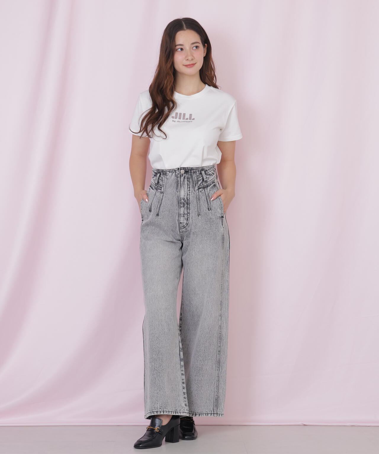 刺繍ロゴTシャツオーガニックコットン