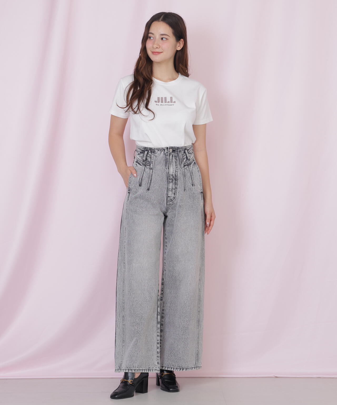 刺繍ロゴTシャツオーガニックコットン