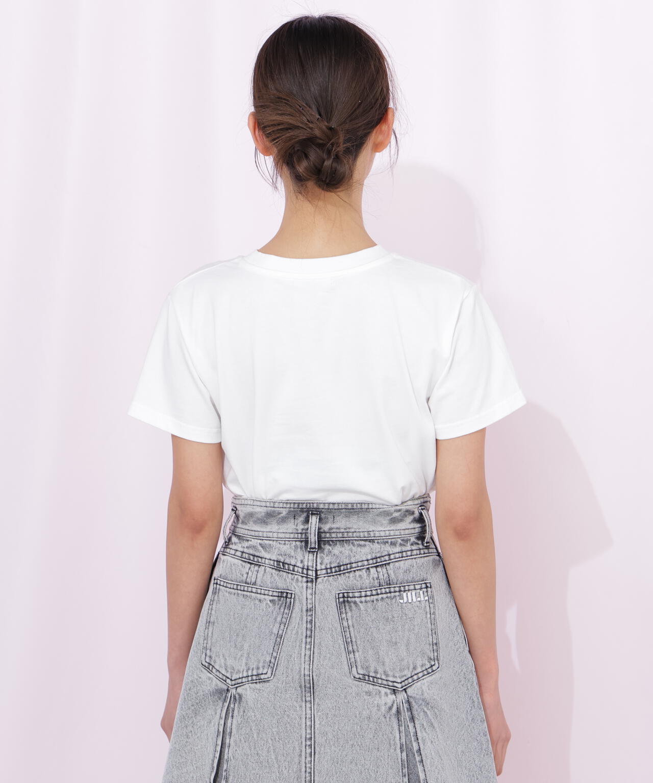 刺繍ロゴTシャツオーガニックコットン