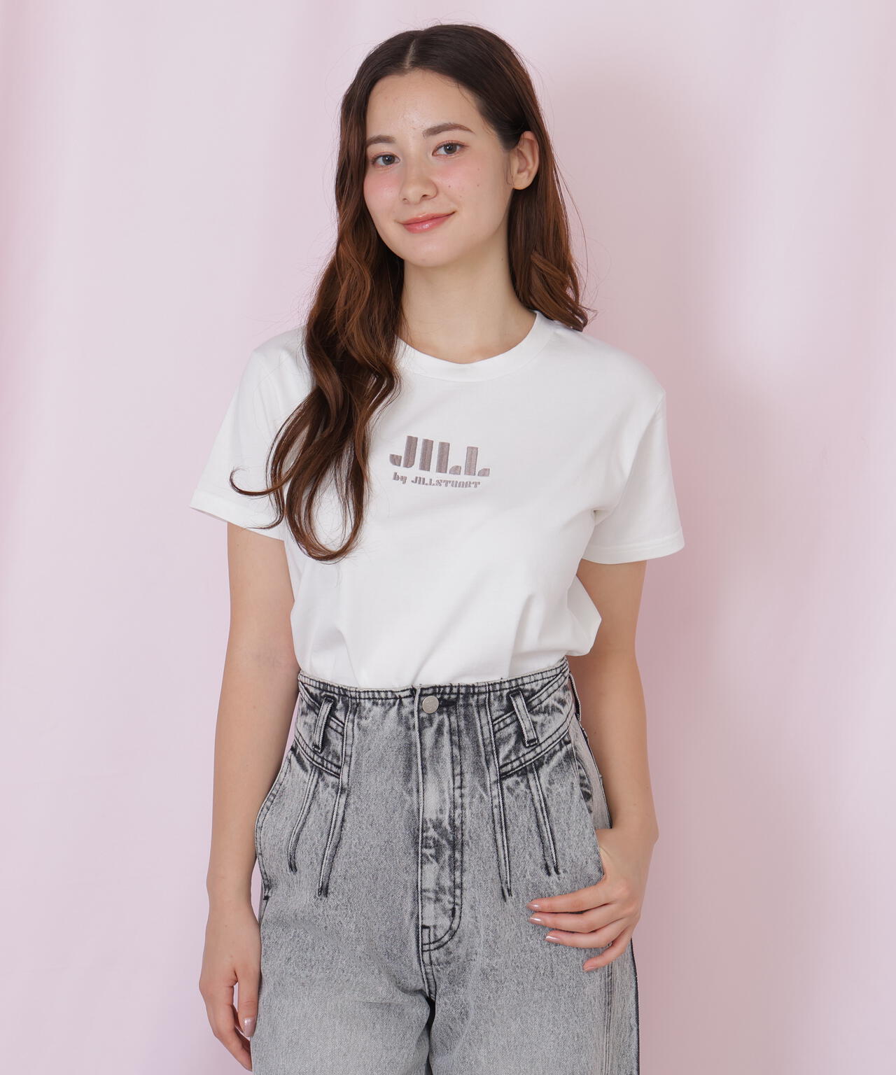 刺繍ロゴTシャツオーガニックコットン