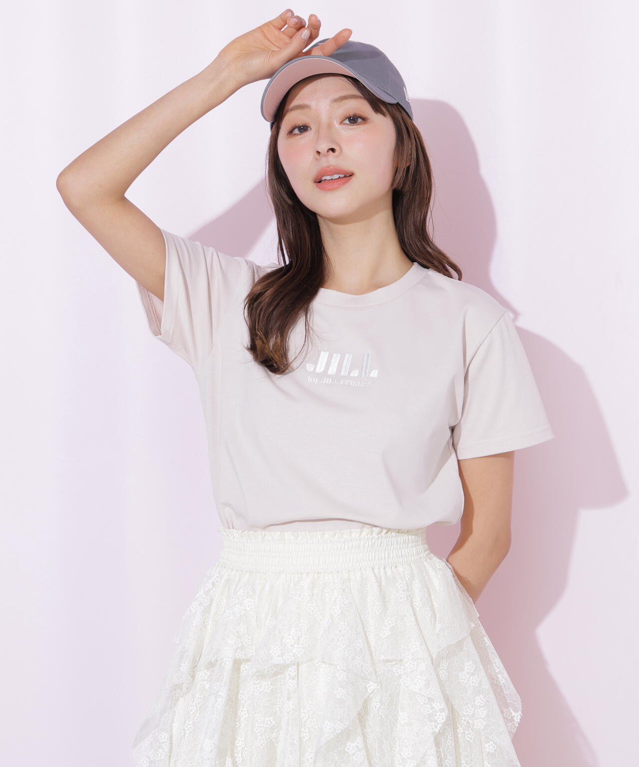 刺繍ロゴTシャツオーガニックコットン