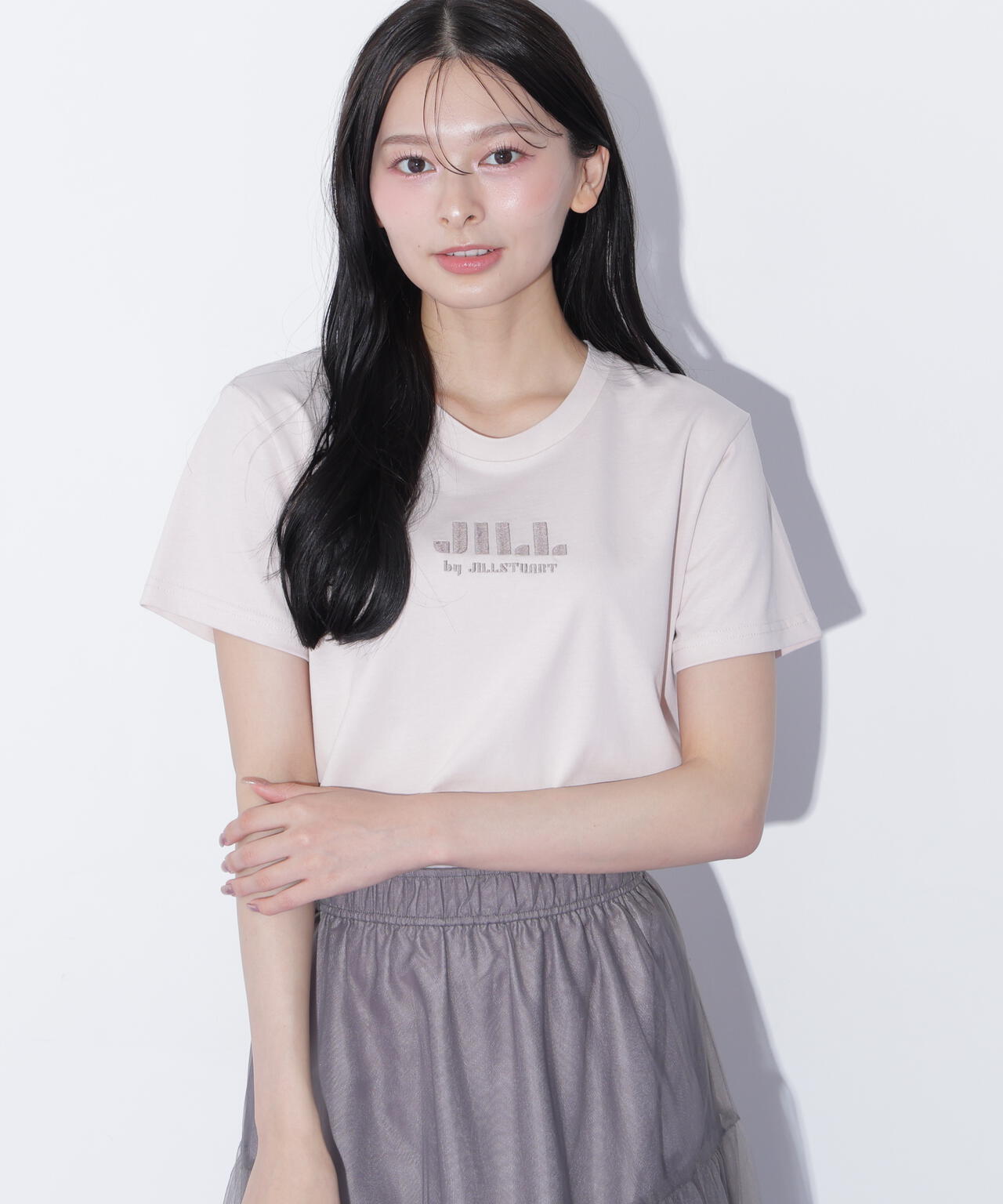刺繍ロゴTシャツオーガニックコットン
