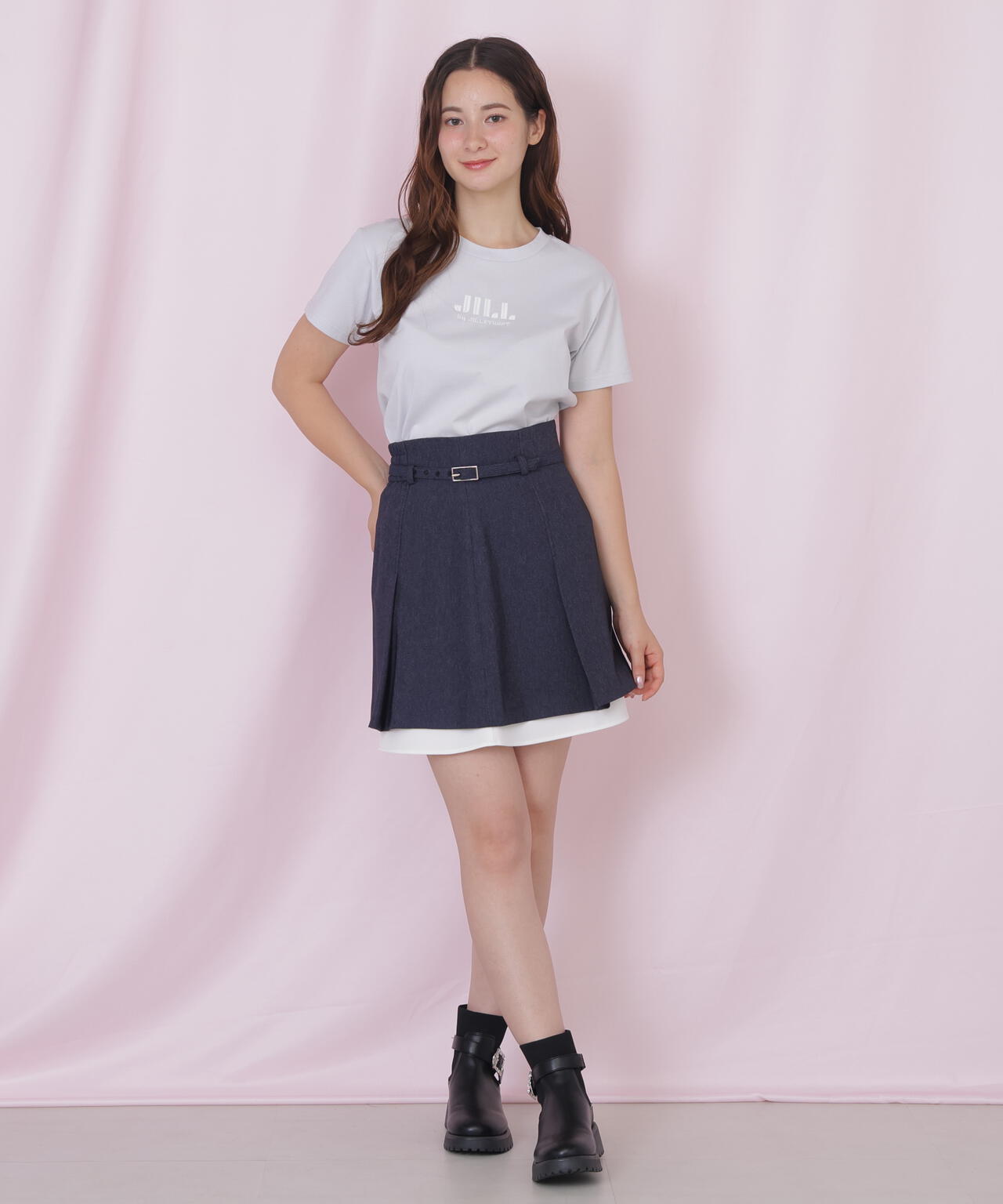 刺繍ロゴTシャツオーガニックコットン