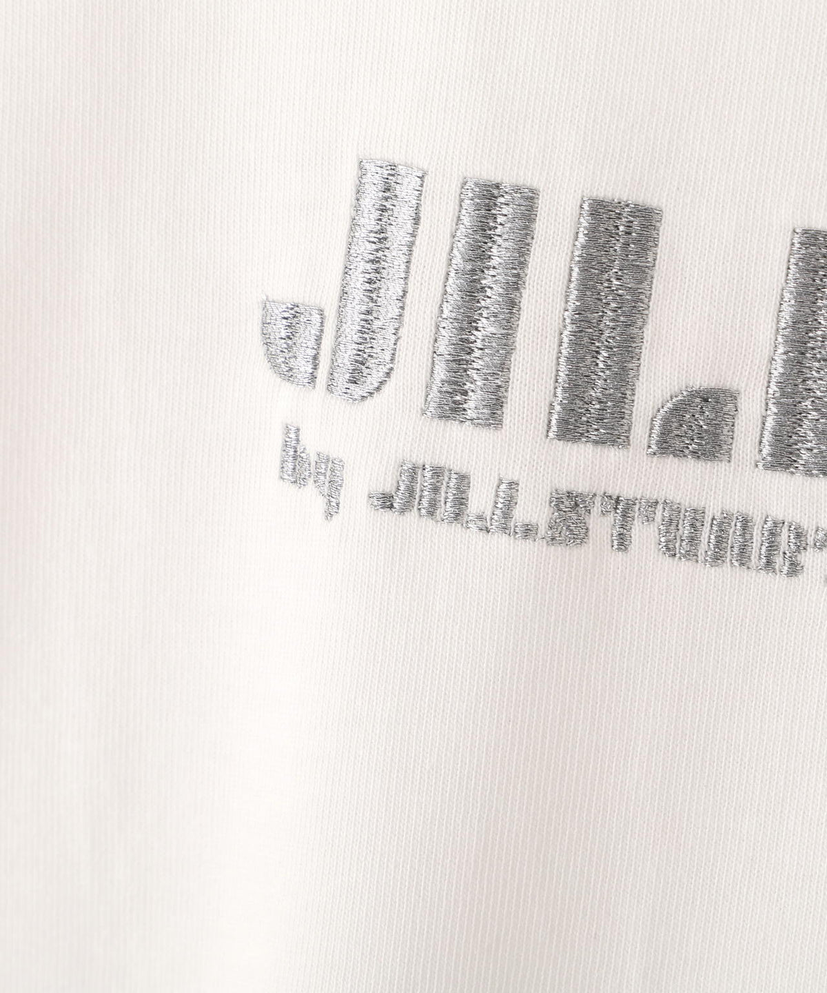 ショート丈刺繍ロゴTシャツオーガニックコットン