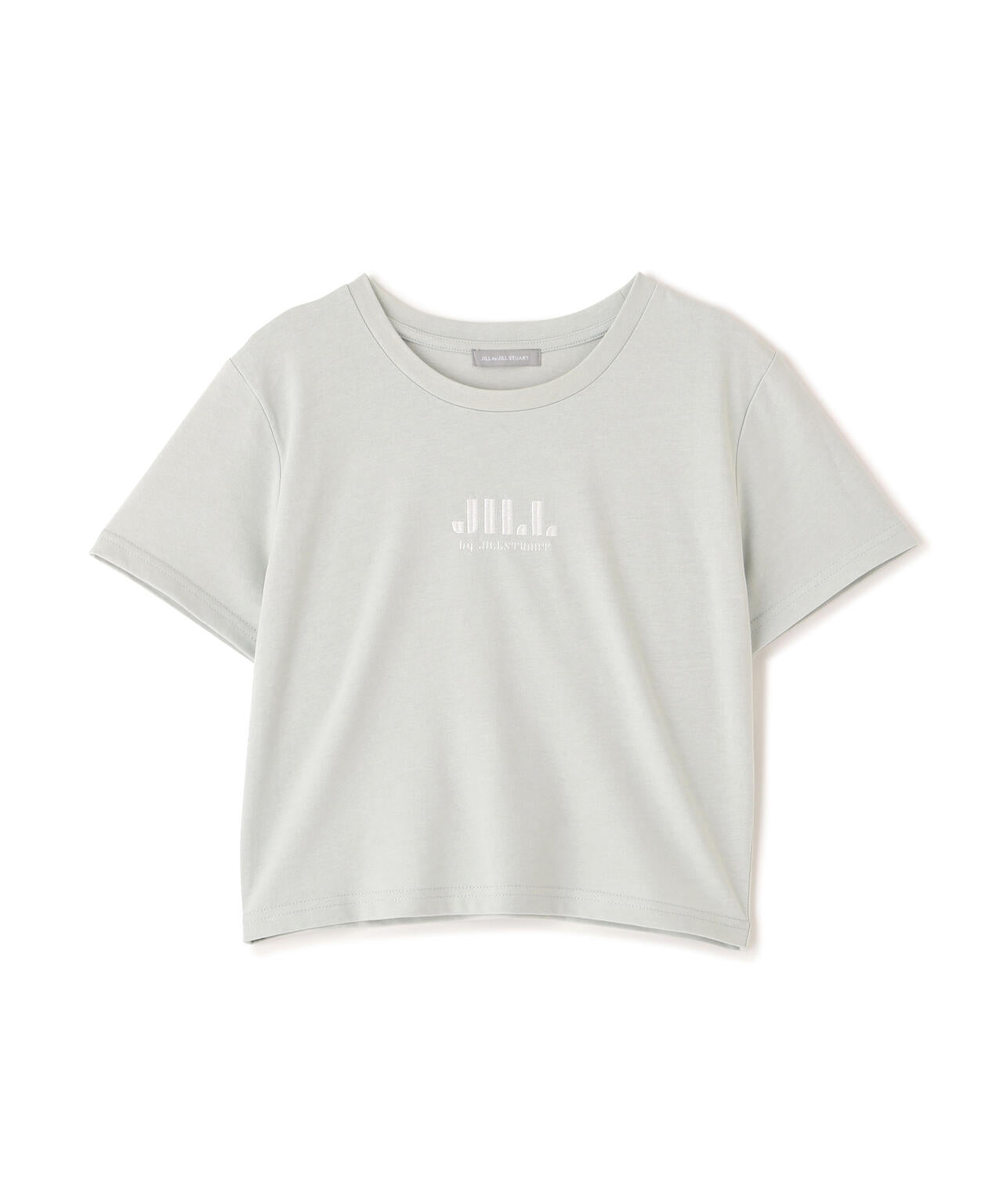 ショート丈刺繍ロゴTシャツオーガニックコットン