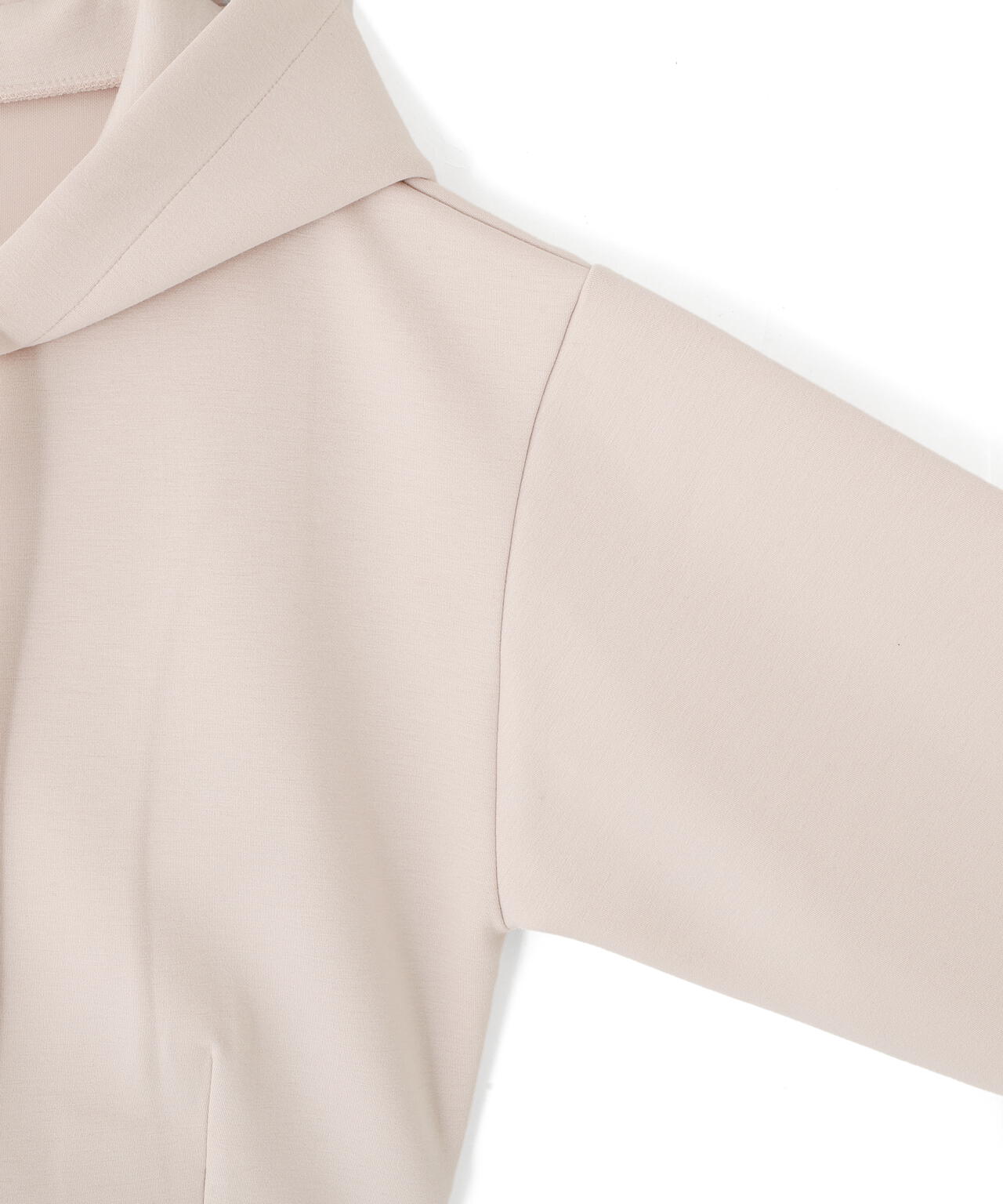 ダイバー素材ショート丈フーディ