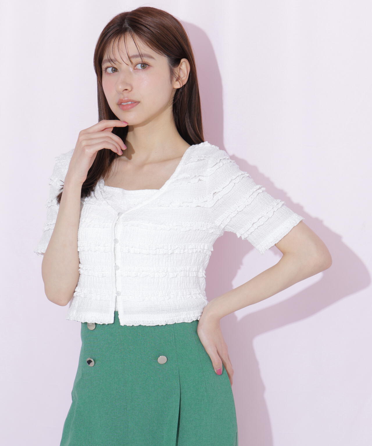 161cm 着用サイズ:FR