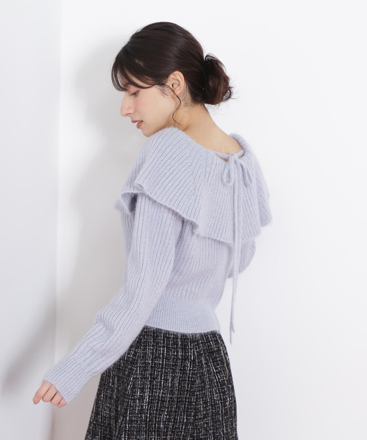 ふわふわケープニット