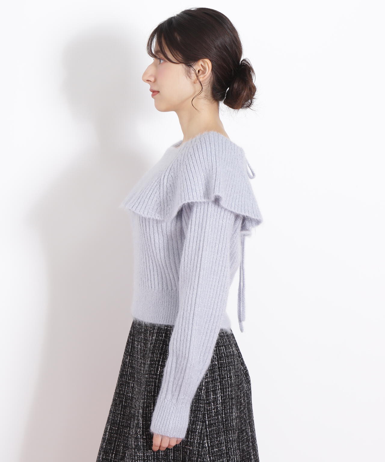 ふわふわケープニット