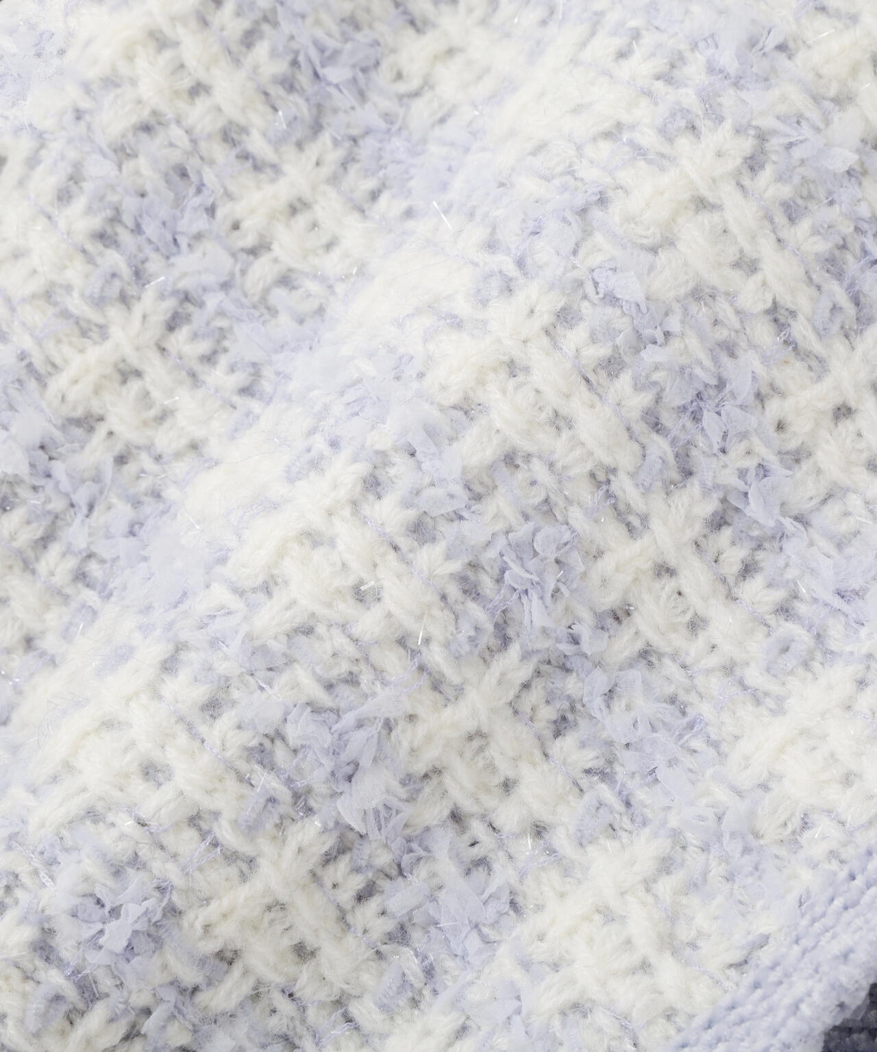 ラメミックスツィードニットジャケット