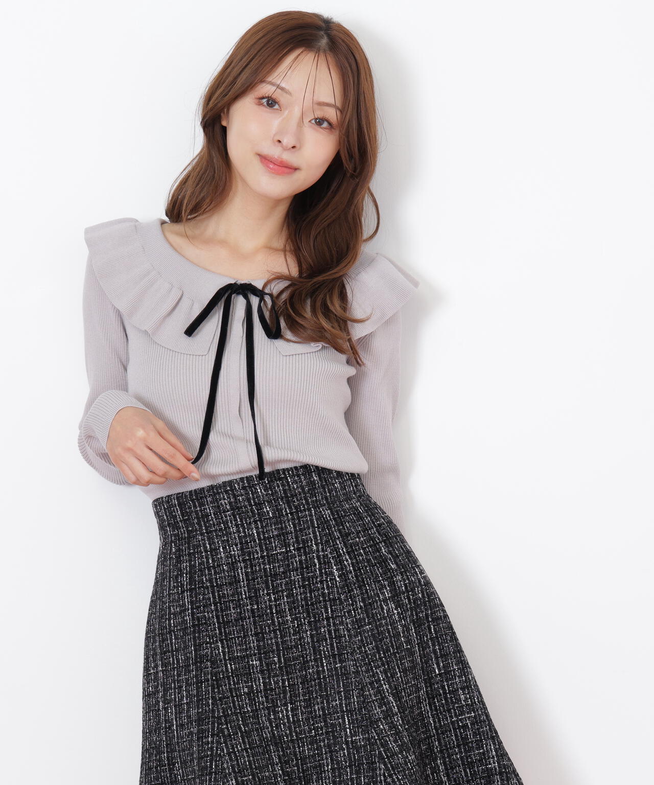 ケープリブニット