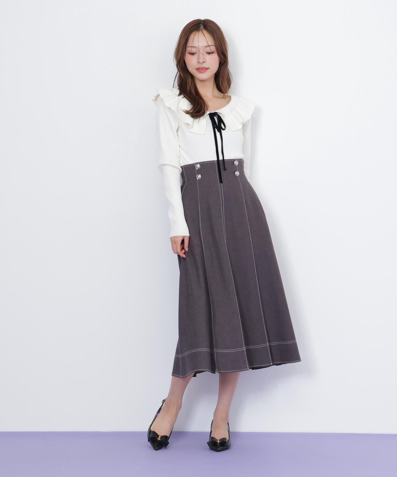 ケープリブニット