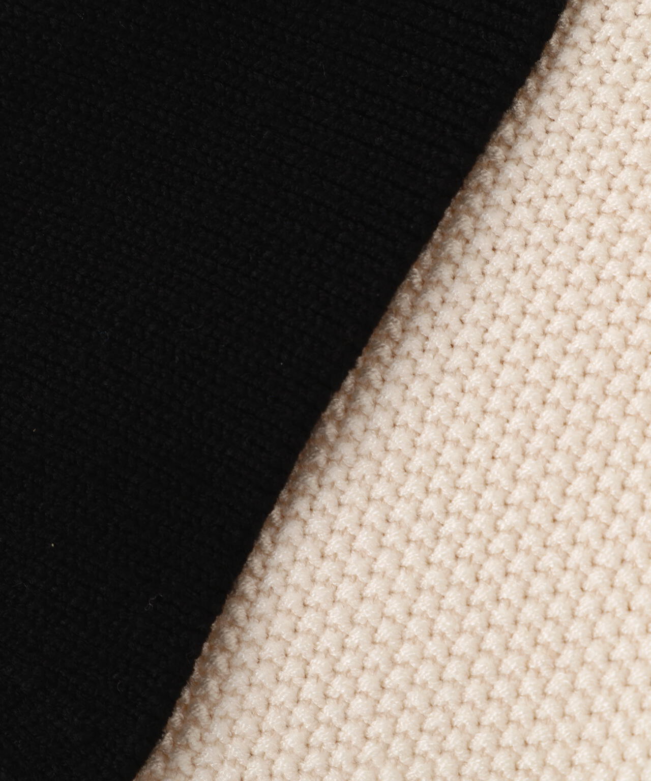 バイカラー衿付きカーディガン