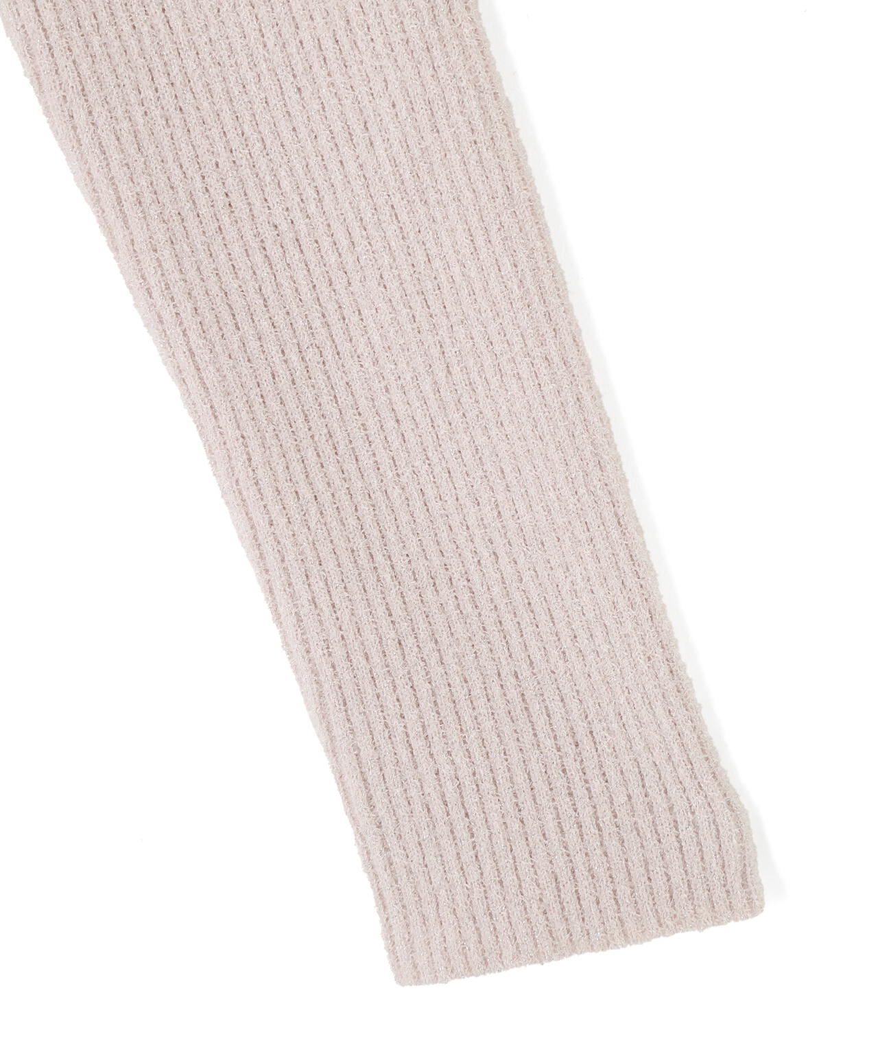 ラメモールペプラムニット