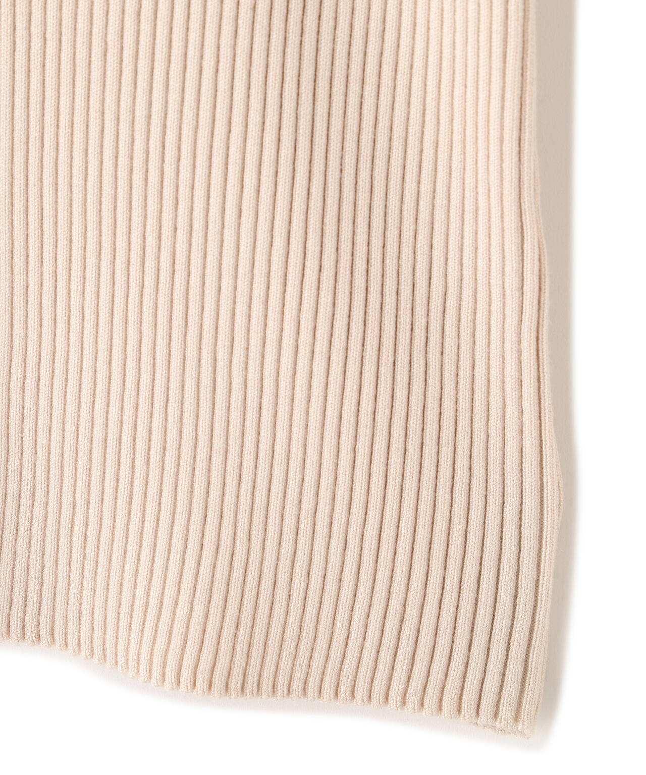 配色リブニット