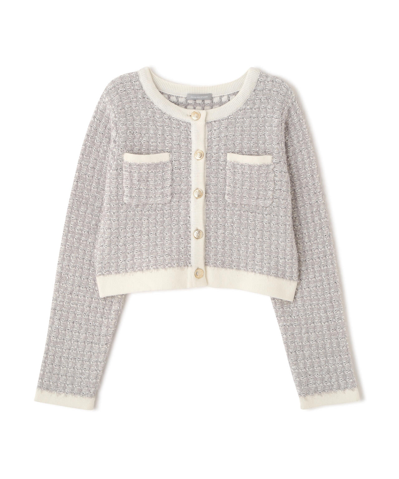 ミックスツイードニットジャケット