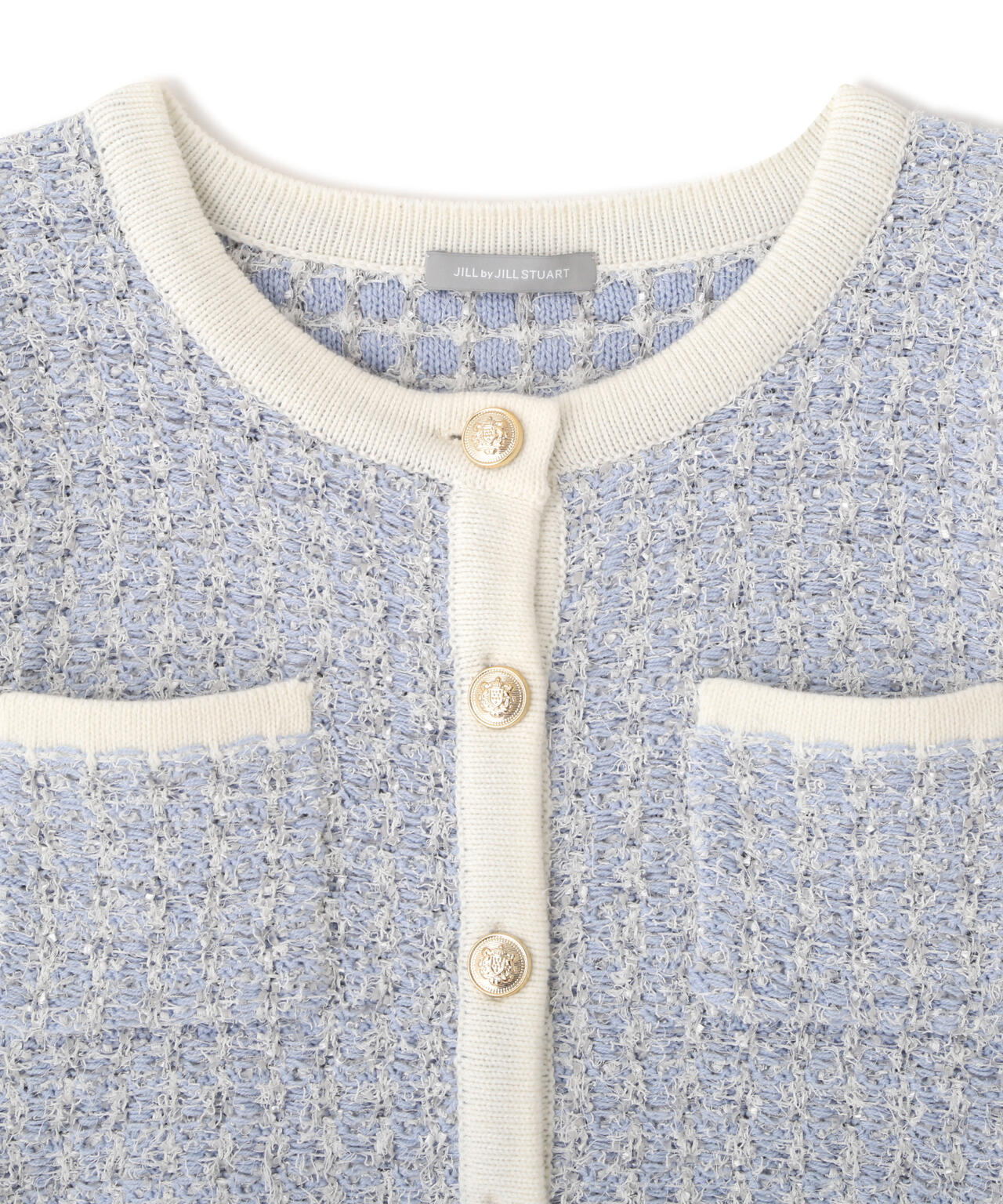 ミックスツイードニットジャケット