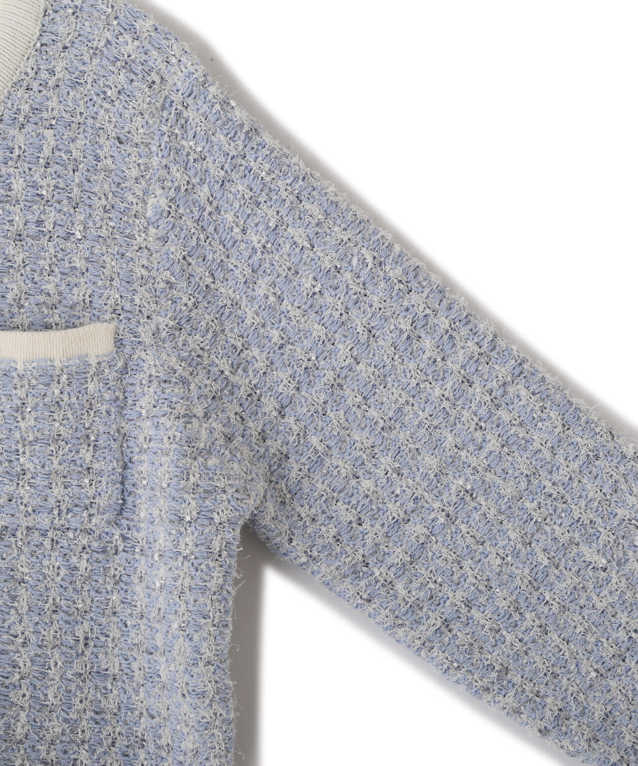 ミックスツイードニットジャケット