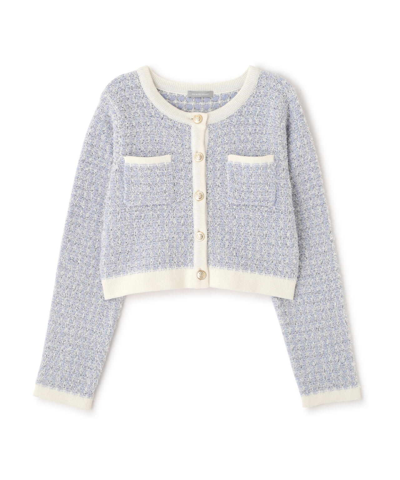 ミックスツイードニットジャケット