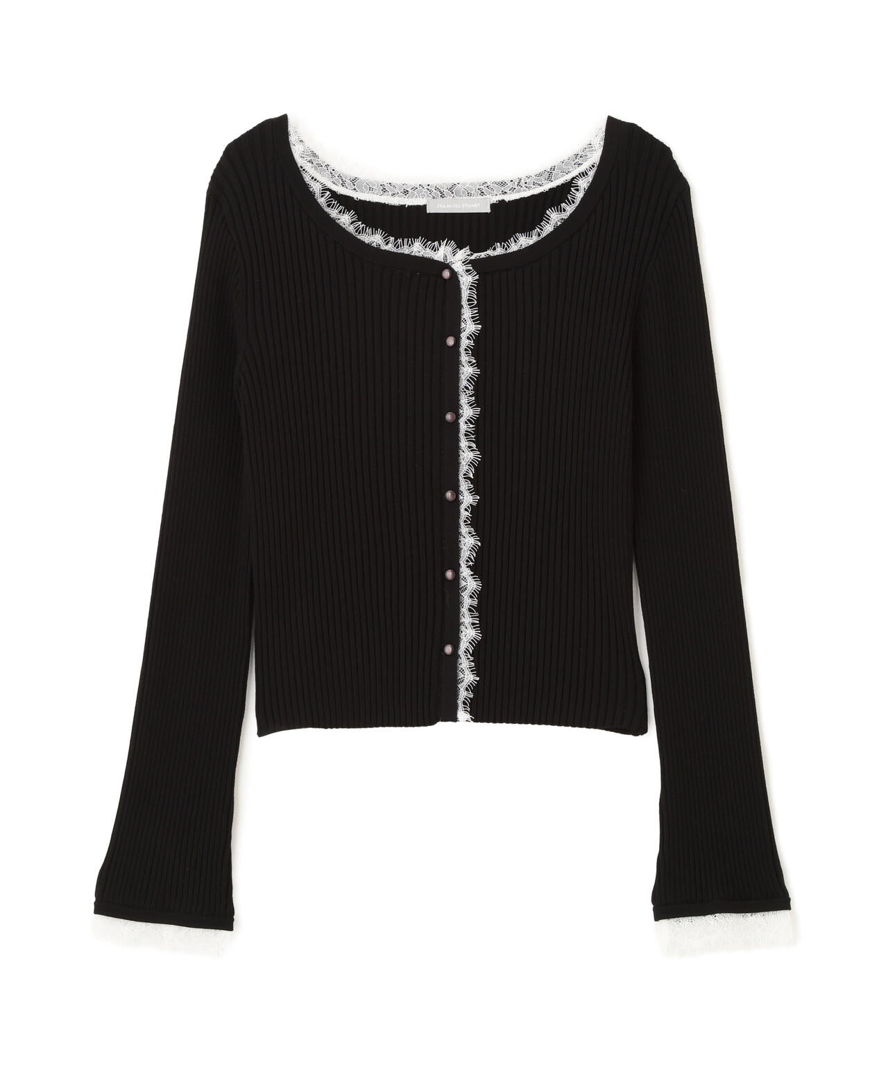 レーストリミングリブニット