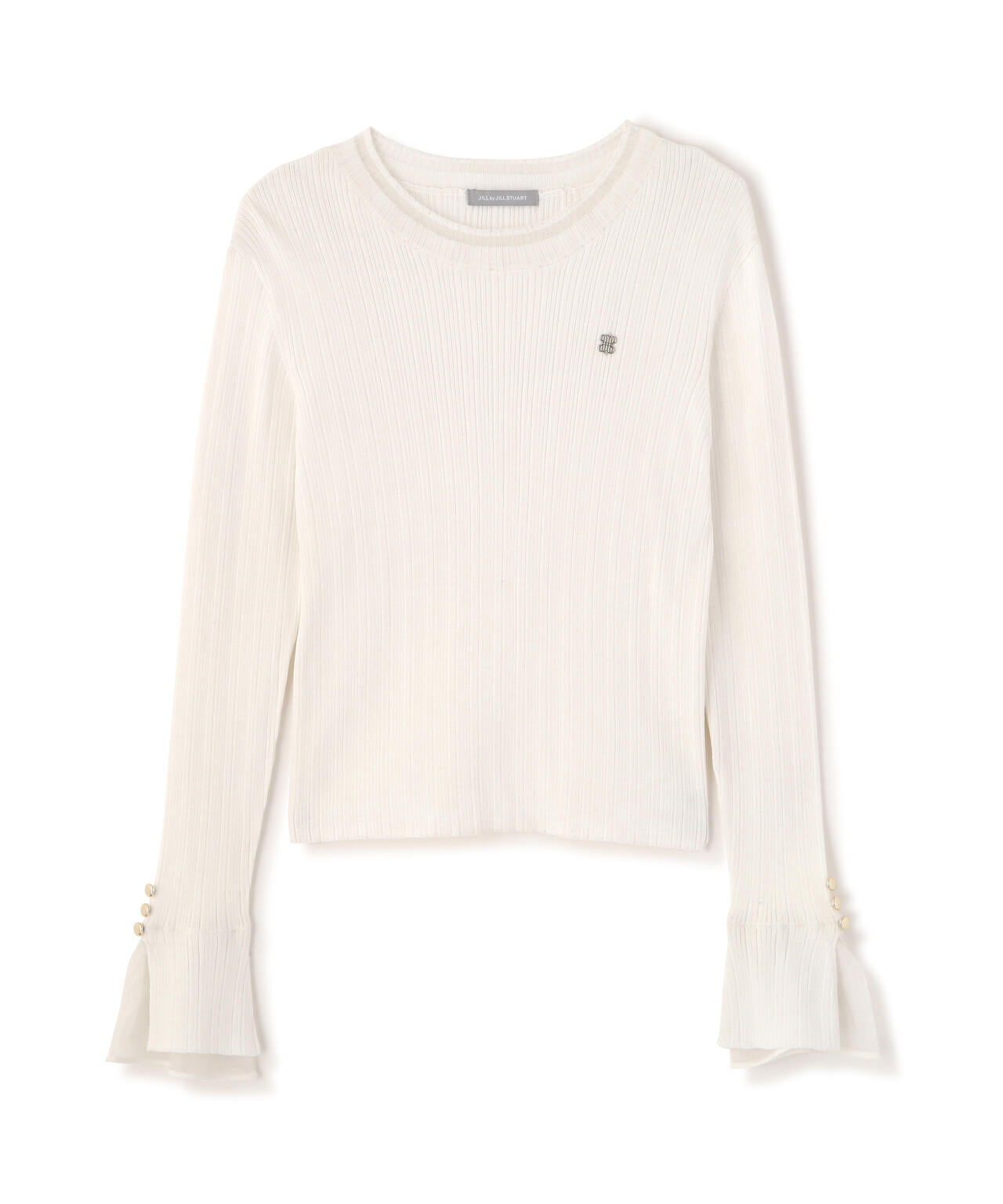 袖シアースリットニット