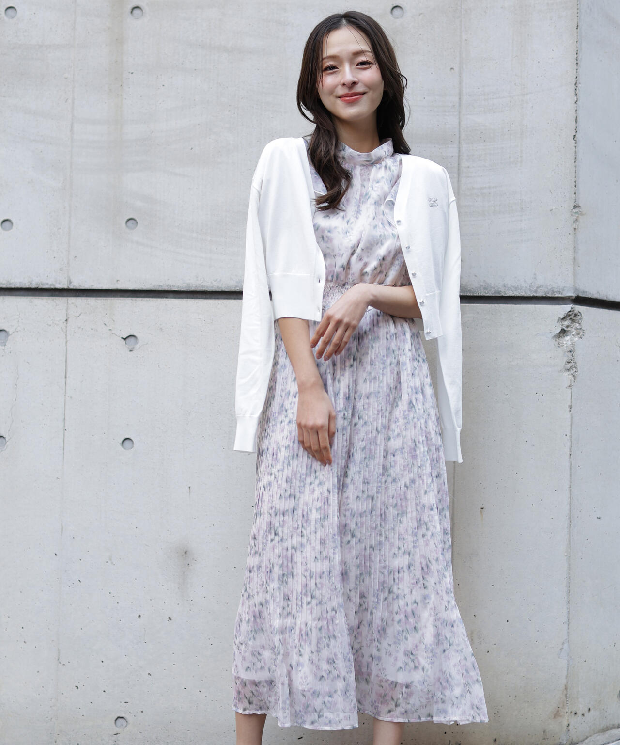 リンクJ刺繍UVカーディガン