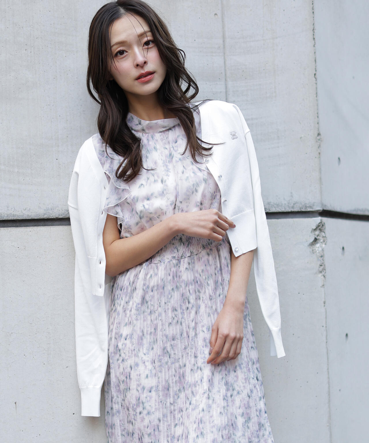 リンクJ刺繍UVカーディガン