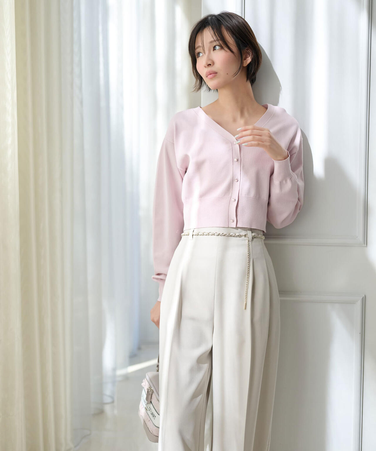 リンクJ刺繍UVカーディガン