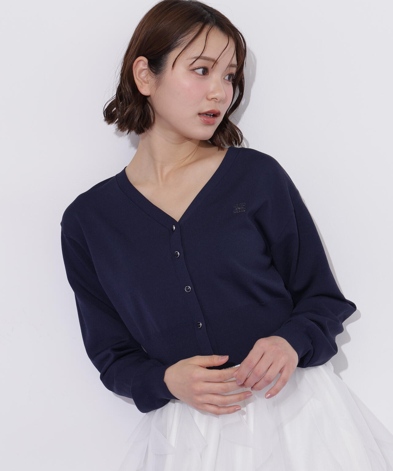 リンクJ刺繍UVカーディガン