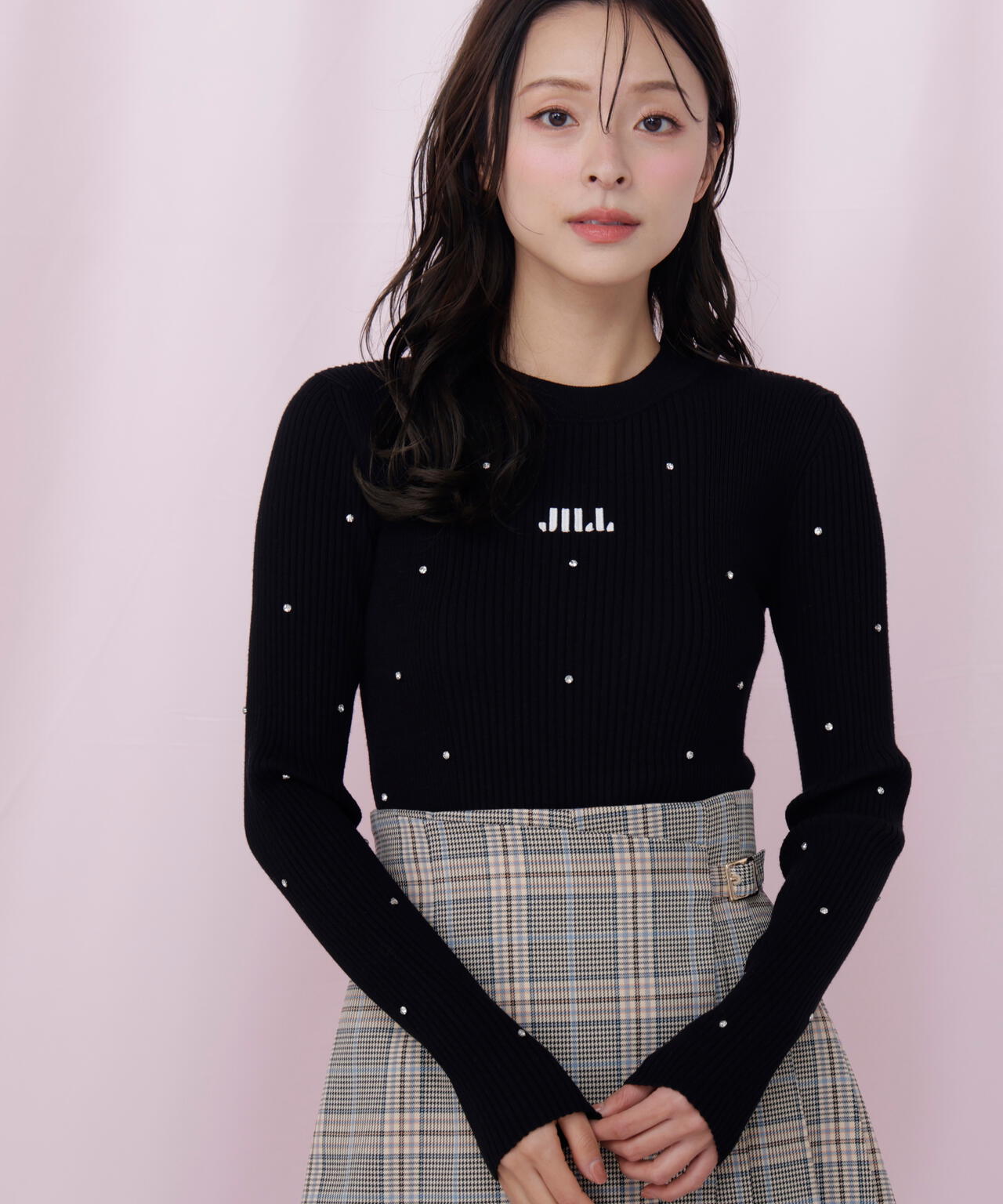 ビジューコンパクトロゴニット