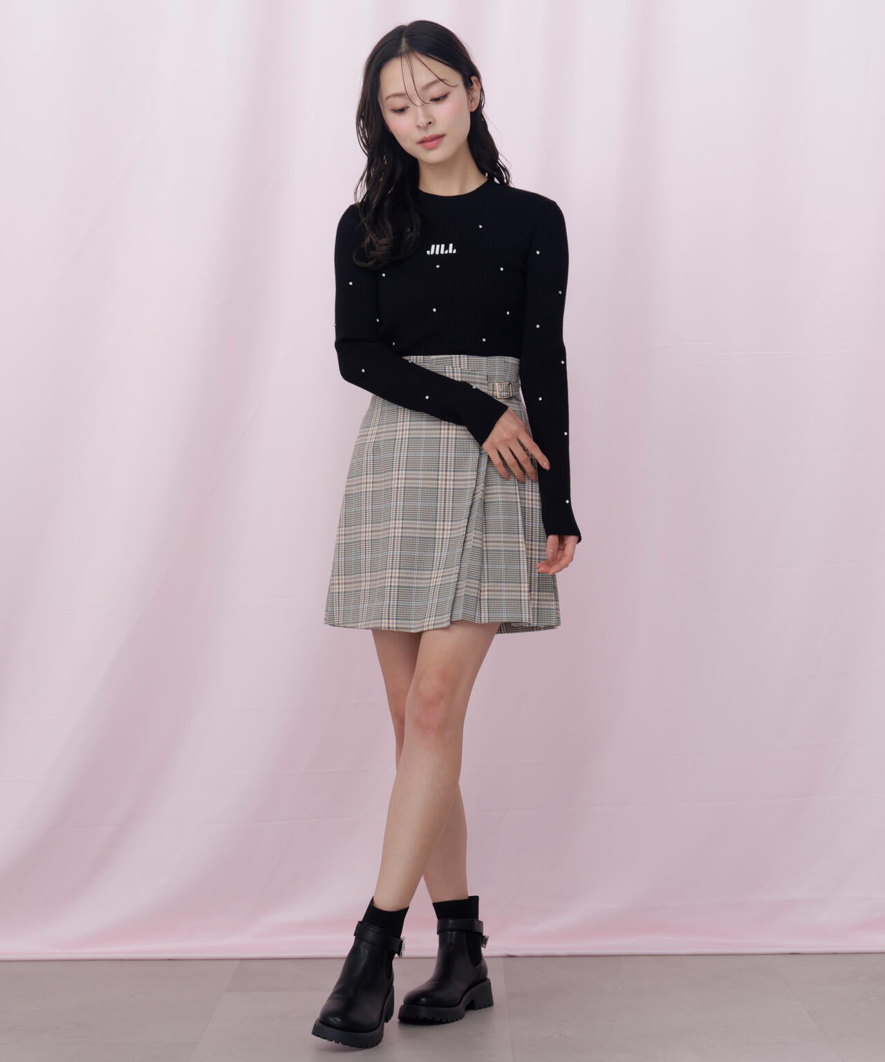 ビジューコンパクトロゴニット