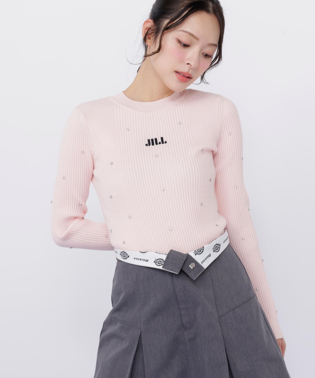 ビジューコンパクトロゴニット